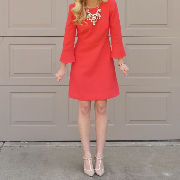 J.Crew Coral Color Dress - Picture 5 of 7